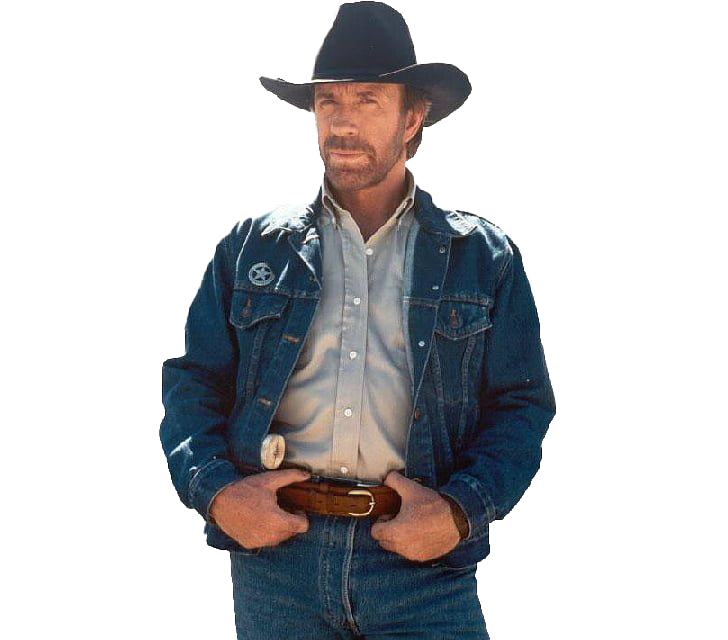 Cowboy Chuck Norris Free Download PNG HQ PNG Image