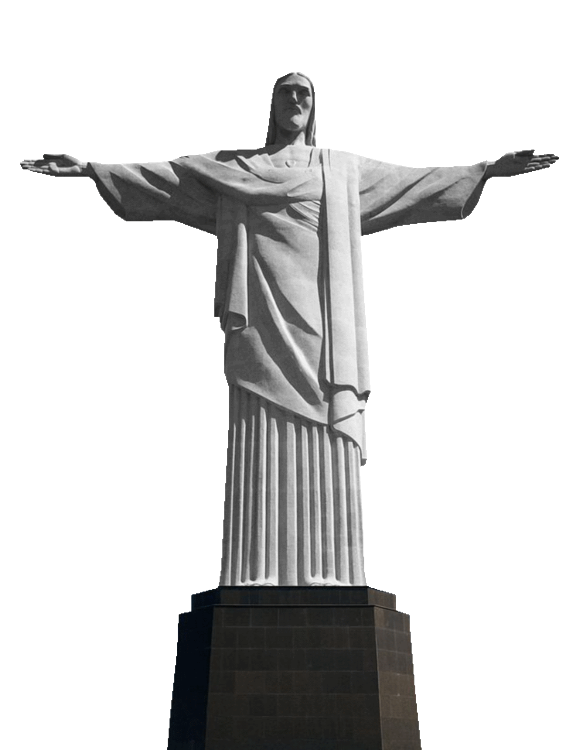 King Christ Of Corcovado New7Wonders Redeemer Statue PNG Image