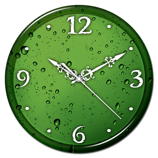 Wall Green Office Clock Download HQ PNG Image