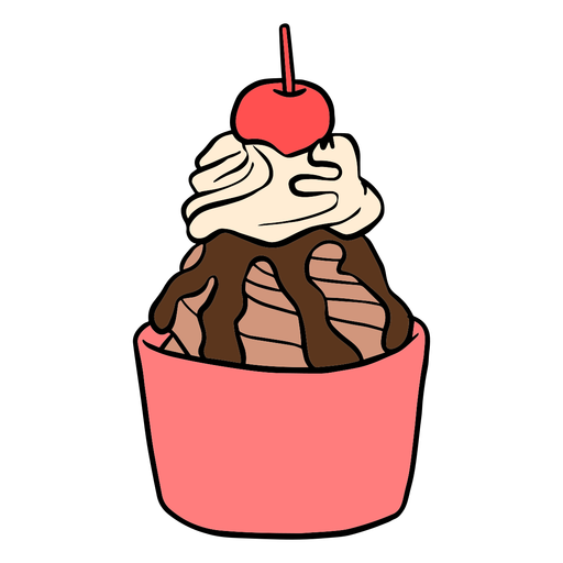 Cup Chocolate Pic Ice Cream PNG Image