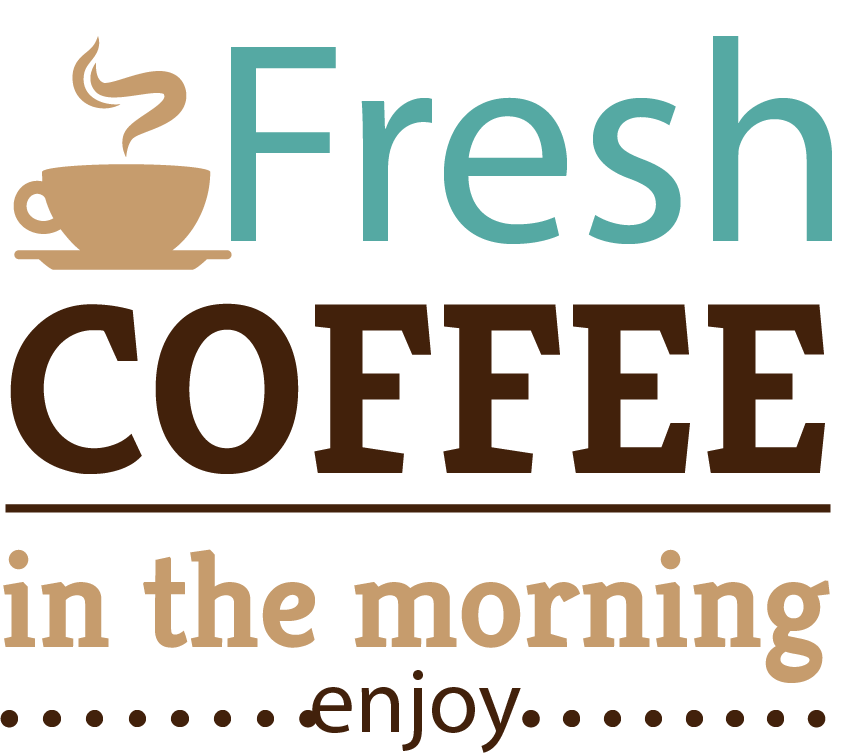 Wordart Coffee Iced Americano Tea Vector Breakfast PNG Image