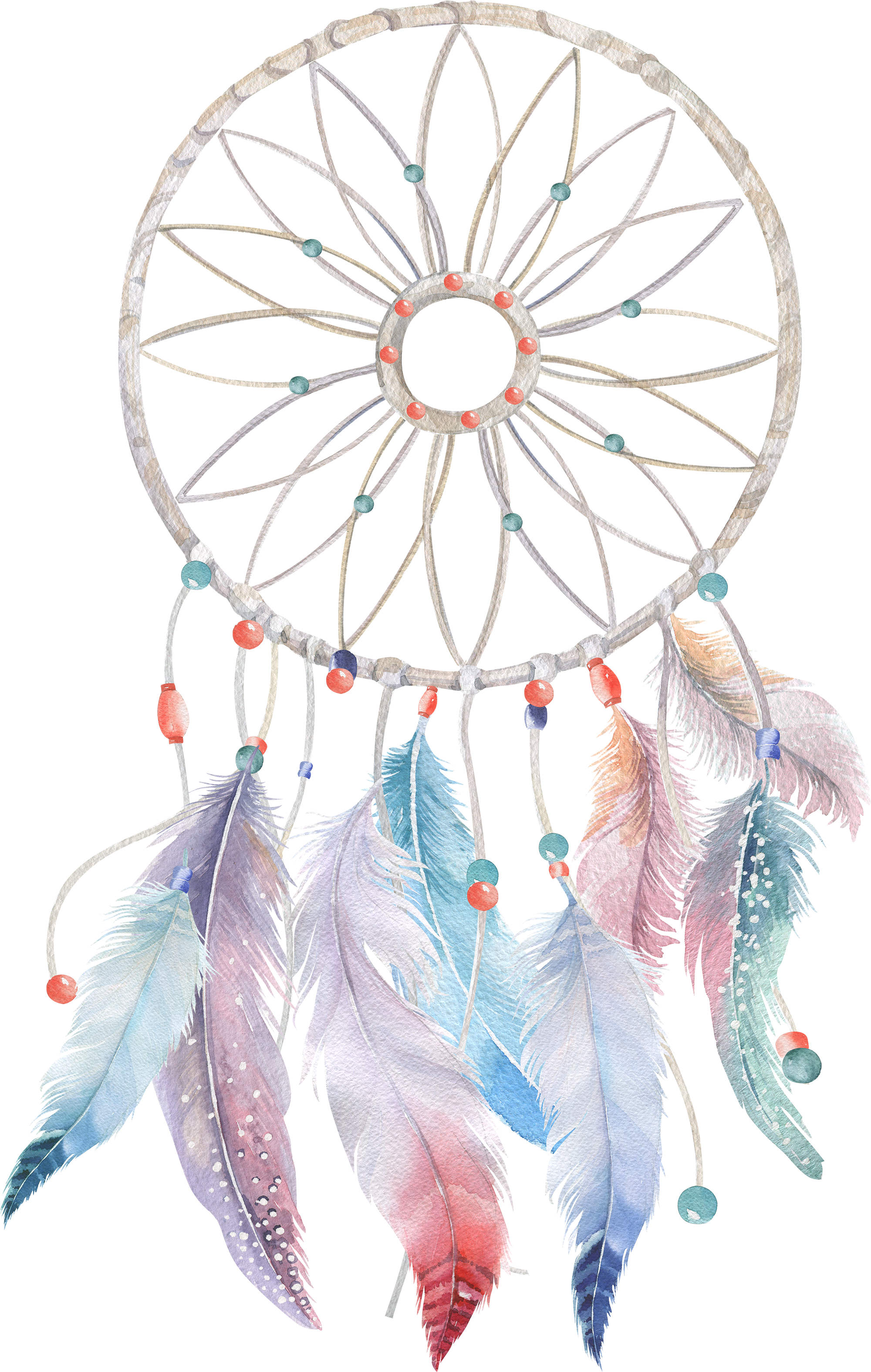 Watercolor Feather Free Transparent Image HQ PNG Image