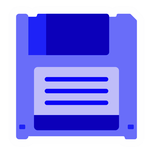 Blue Floppy Disk PNG File HD PNG Image
