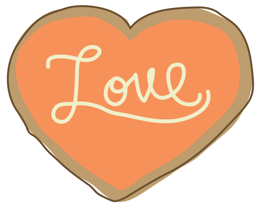 Heart Love Cookie Free Clipart HD PNG Image