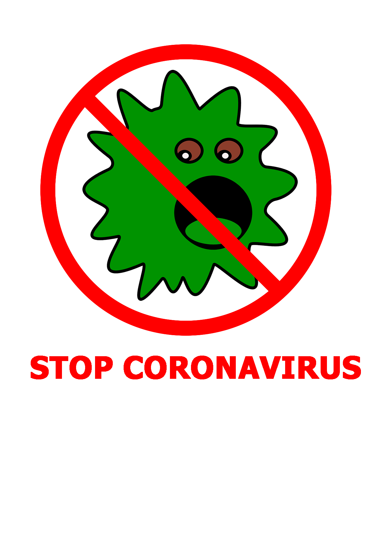 Coronavirus Stop Free Clipart HD PNG Image