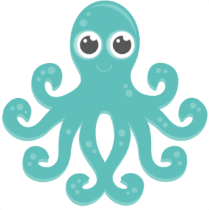 Cute Octopus Transparent PNG Image