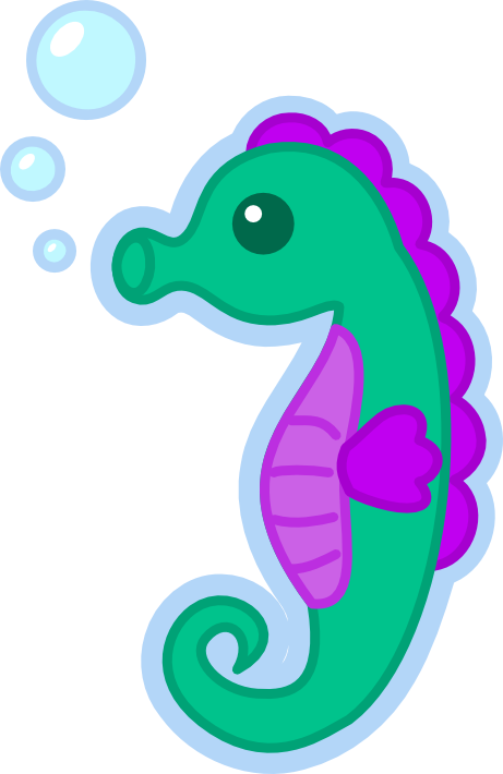 Cute Seahorse Transparent PNG Image