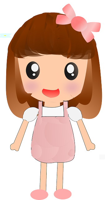 Cute Cartoon Girl Image PNG Image