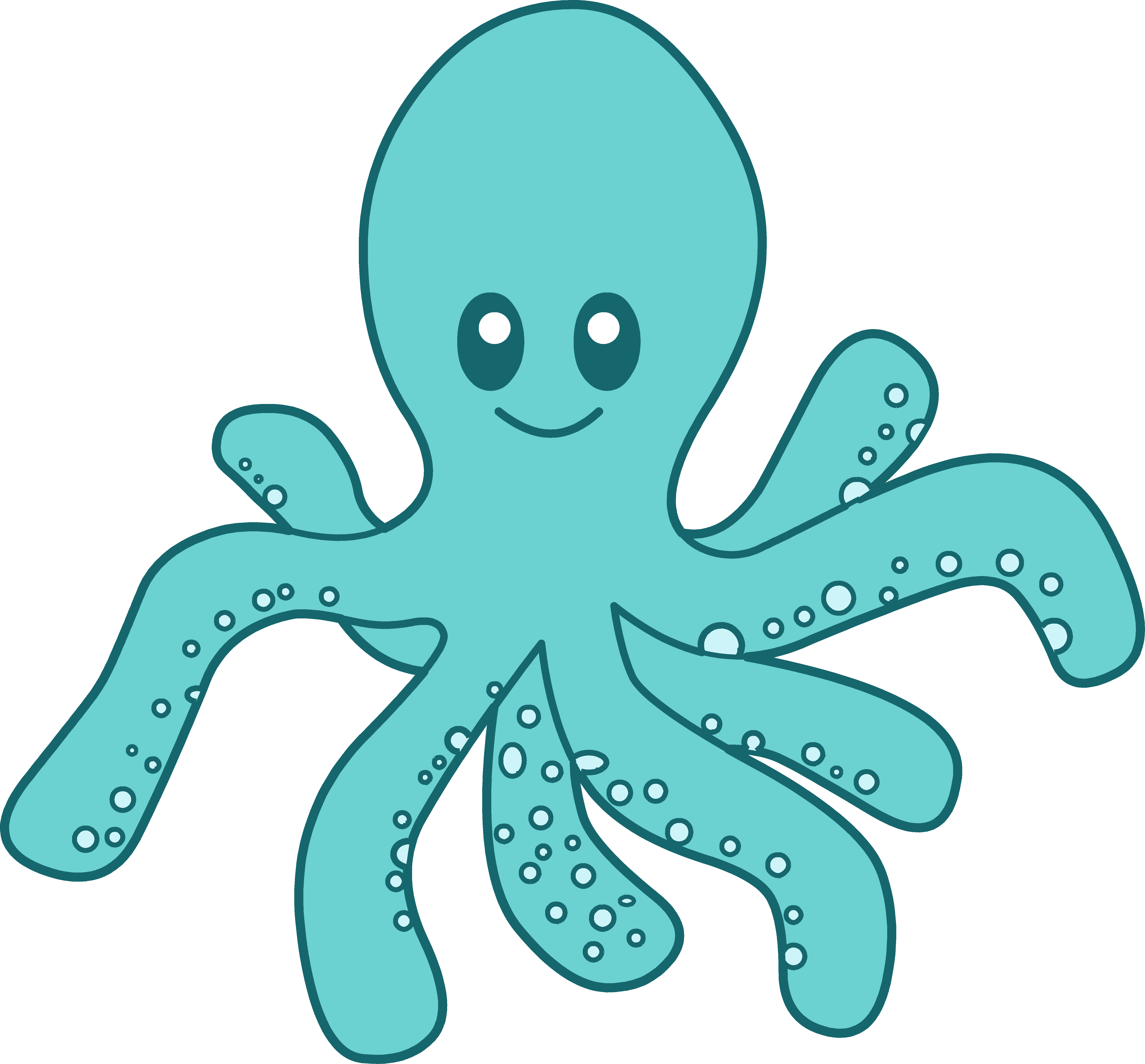 Cute Octopus Transparent Picture PNG Image