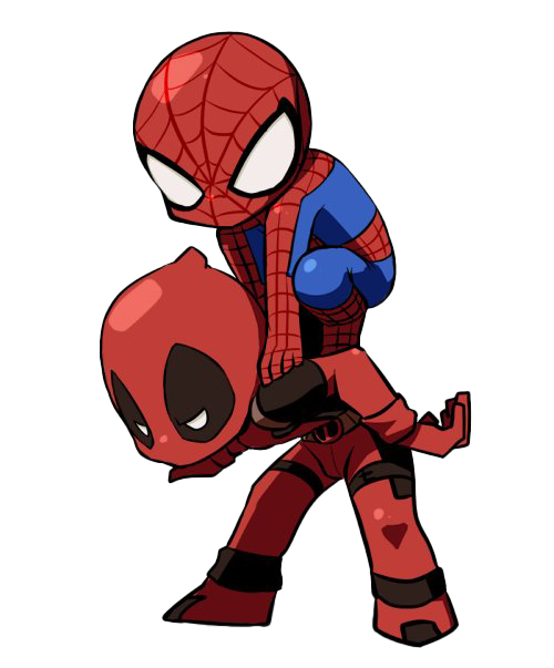 Spiderman And Deadpool Picture Download HQ PNG Image