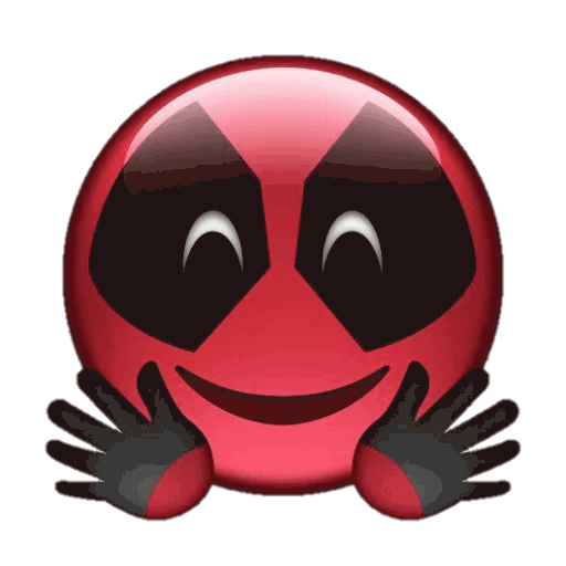 Sticker Deadpool Nose Red Emoji HQ Image Free PNG PNG Image