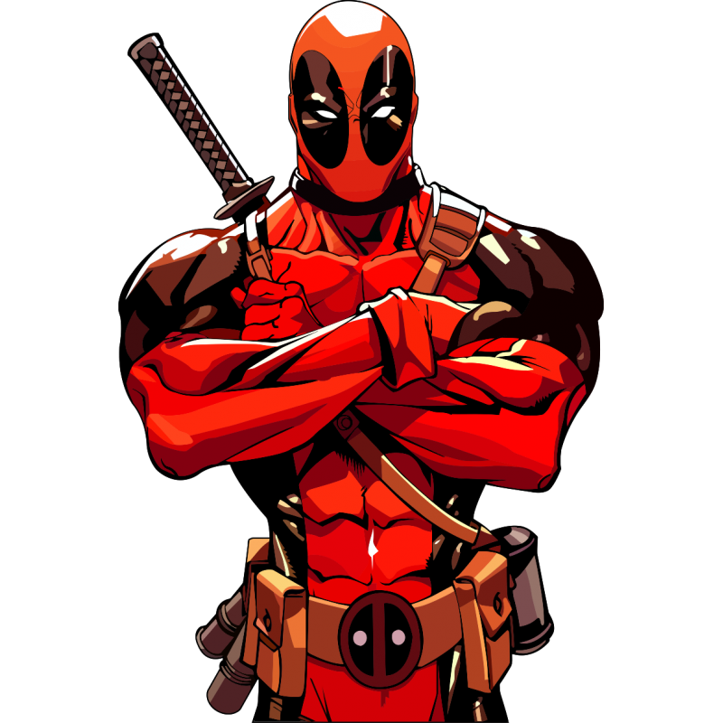 Superhero Comics Character Fictional Deadpool Marvel PNG Image