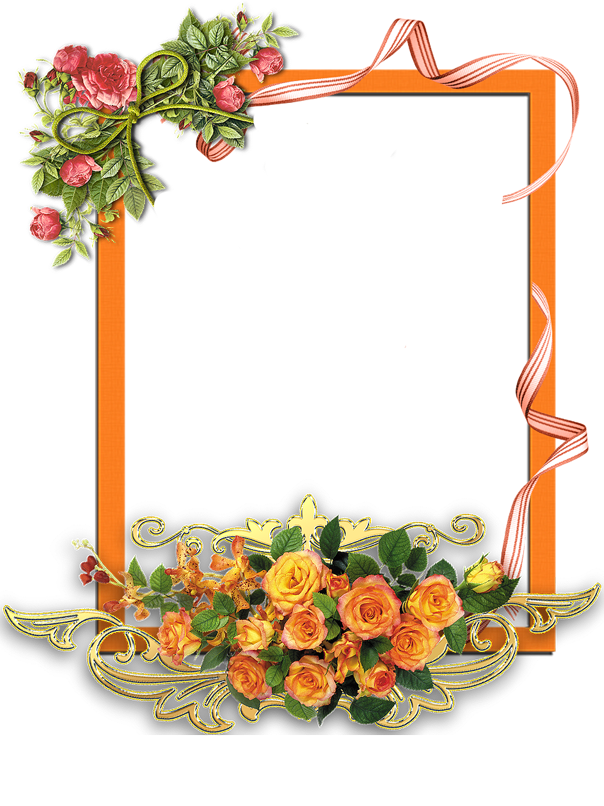 Frame Flower Romantic Free Transparent Image HD PNG Image