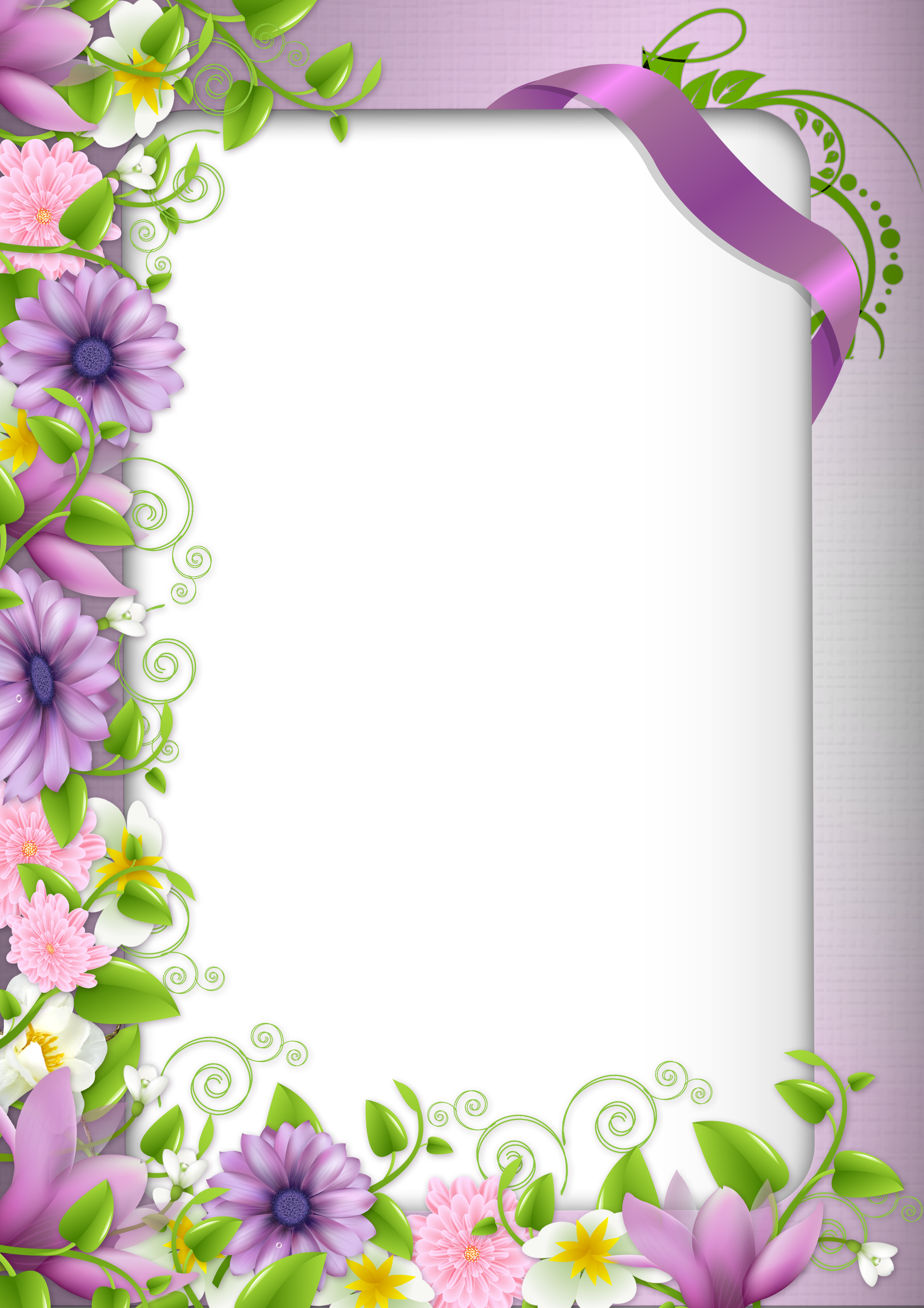 Frame Flower Border Free Download PNG HD PNG Image