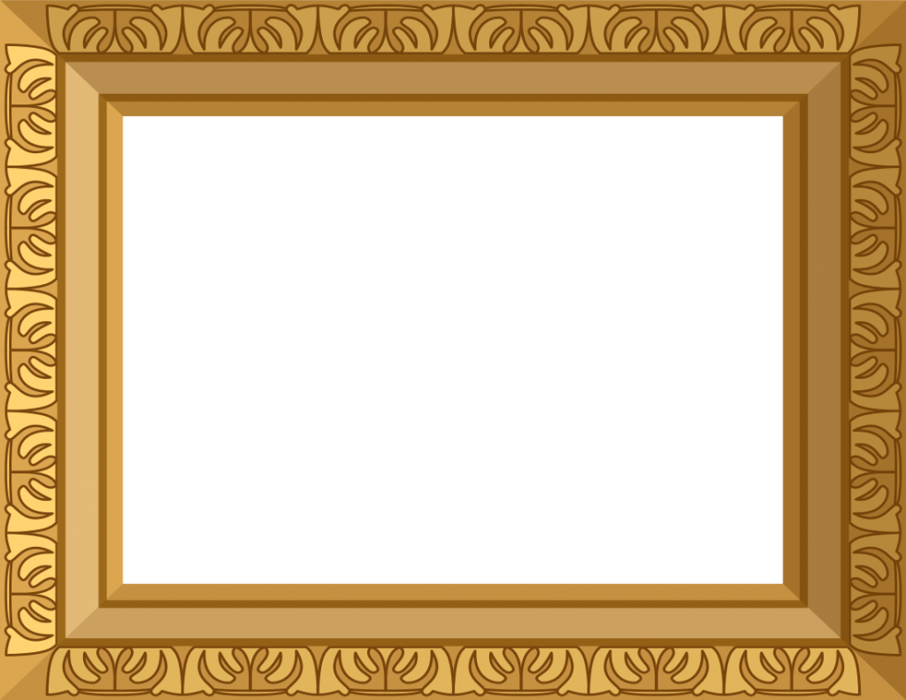 Golden Frame Rectangle HD Image Free PNG Image