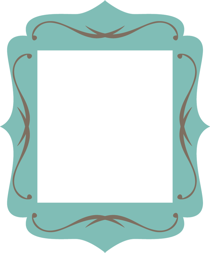 Frame Teal Free Clipart HD PNG Image