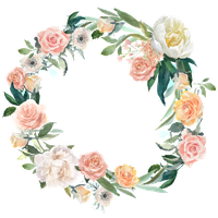 Floral Round Garland Free Clipart HD