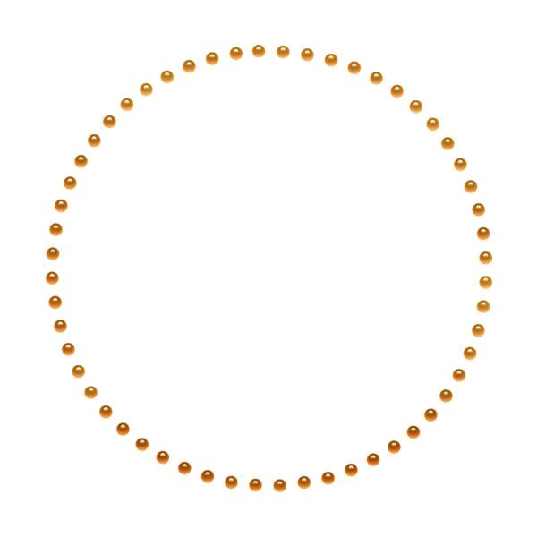 Golden Round Frame File PNG Image