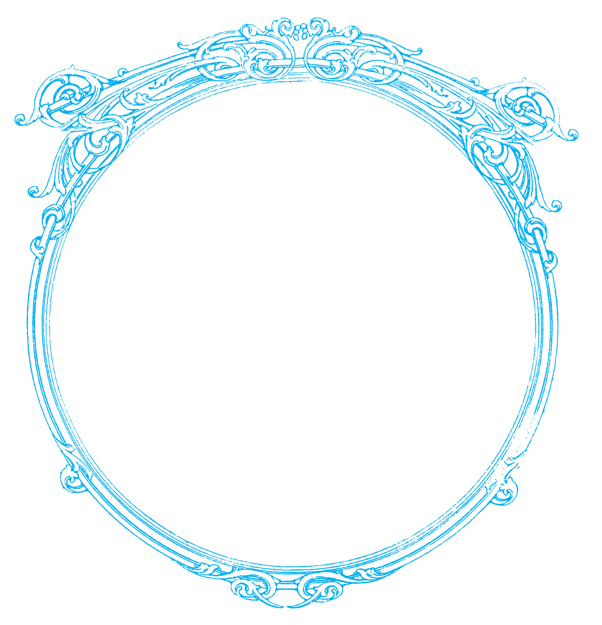 Round Frame Picture PNG Image