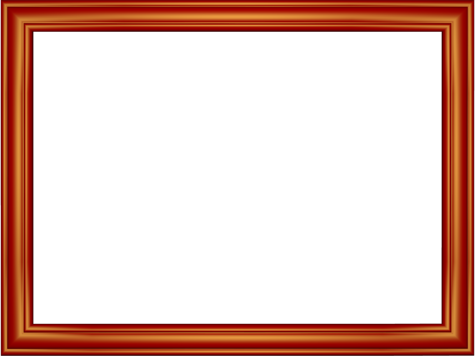 Red Border Frame Transparent Background PNG Image