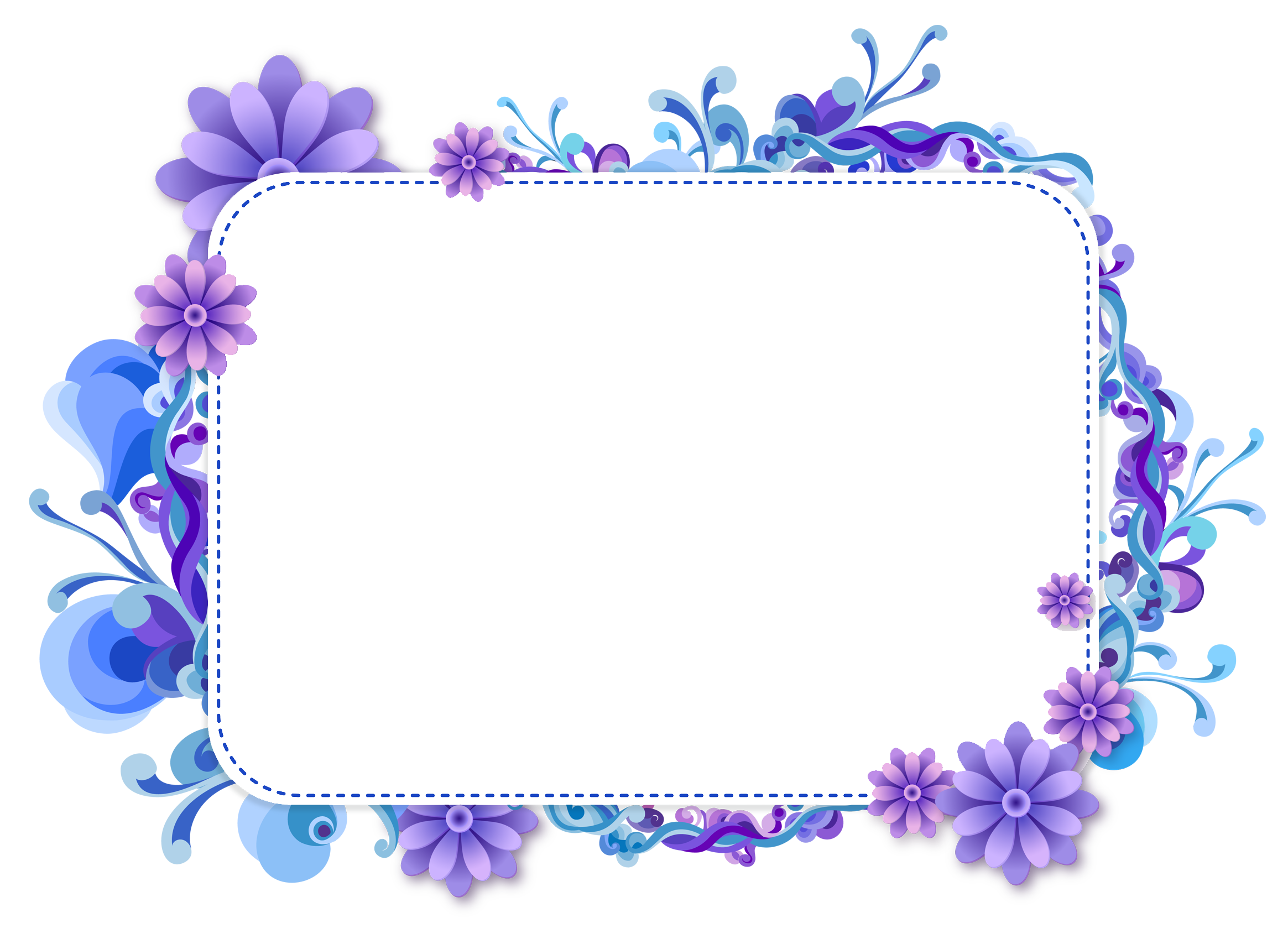 Purple Border Frame Transparent PNG Image