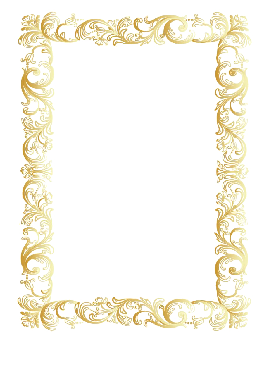 Golden Art Border Photos Download Free Image PNG Image