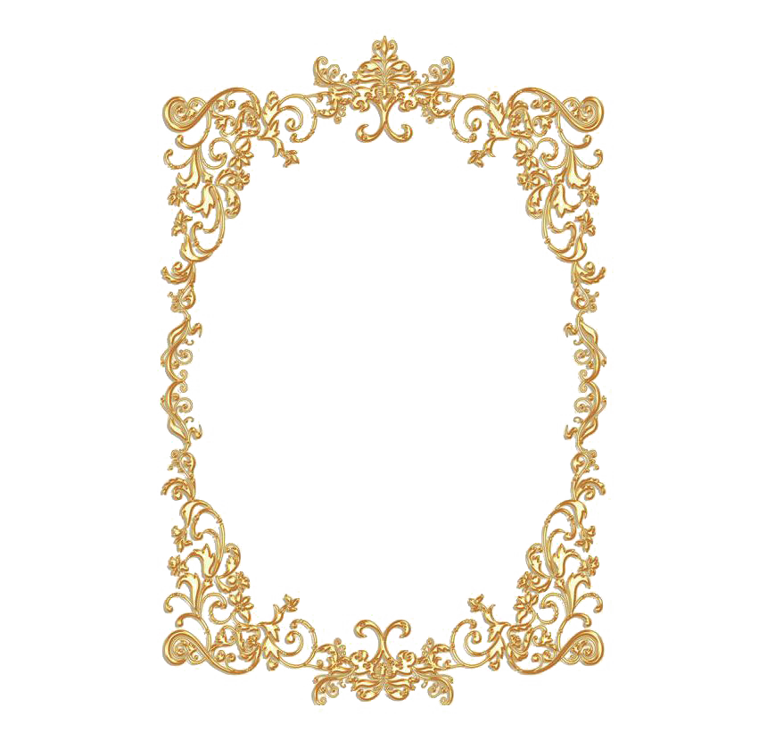 Decorative Frame Retro Gold Free Photo PNG Image