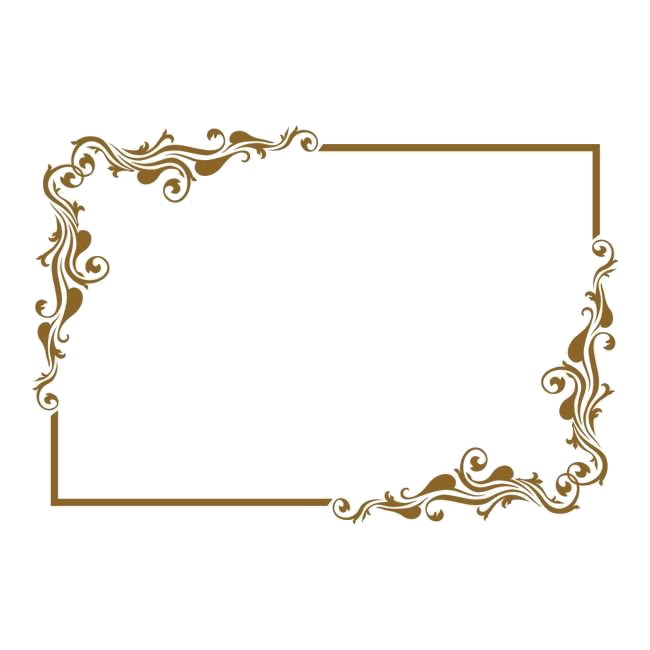 Decorative Frame Retro Gold HQ Image Free PNG Image