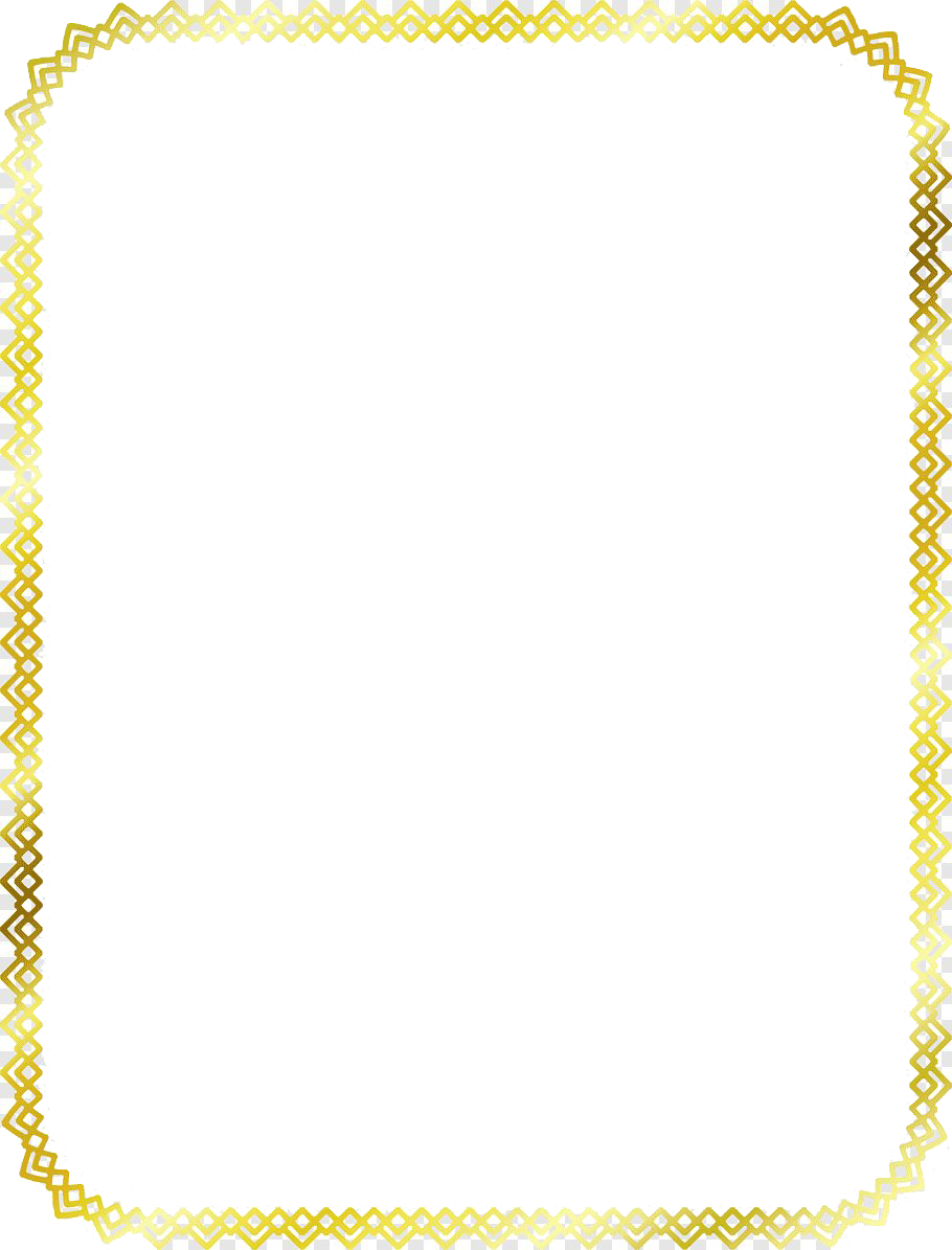 Golden Frame Border Rectangle PNG Image High Quality PNG Image