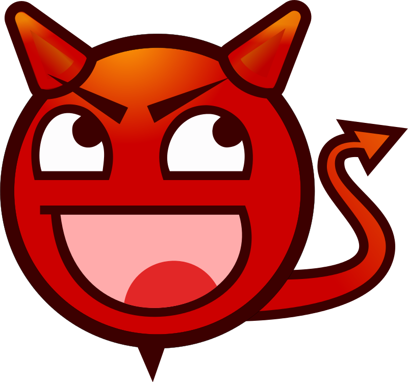 Devil Face Clipart PNG Image