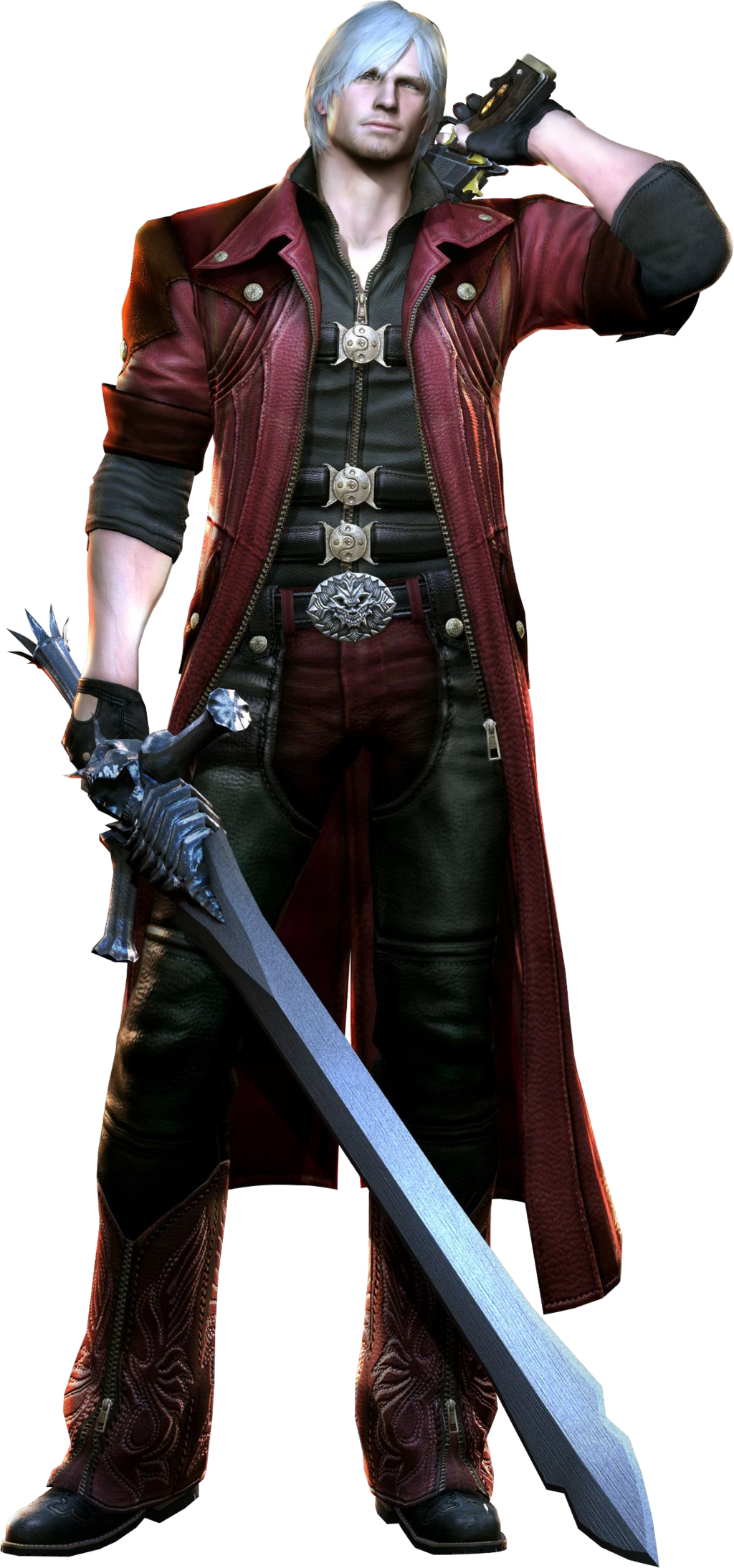 Devil Spear May Cry Character Dante Fictional PNG Image