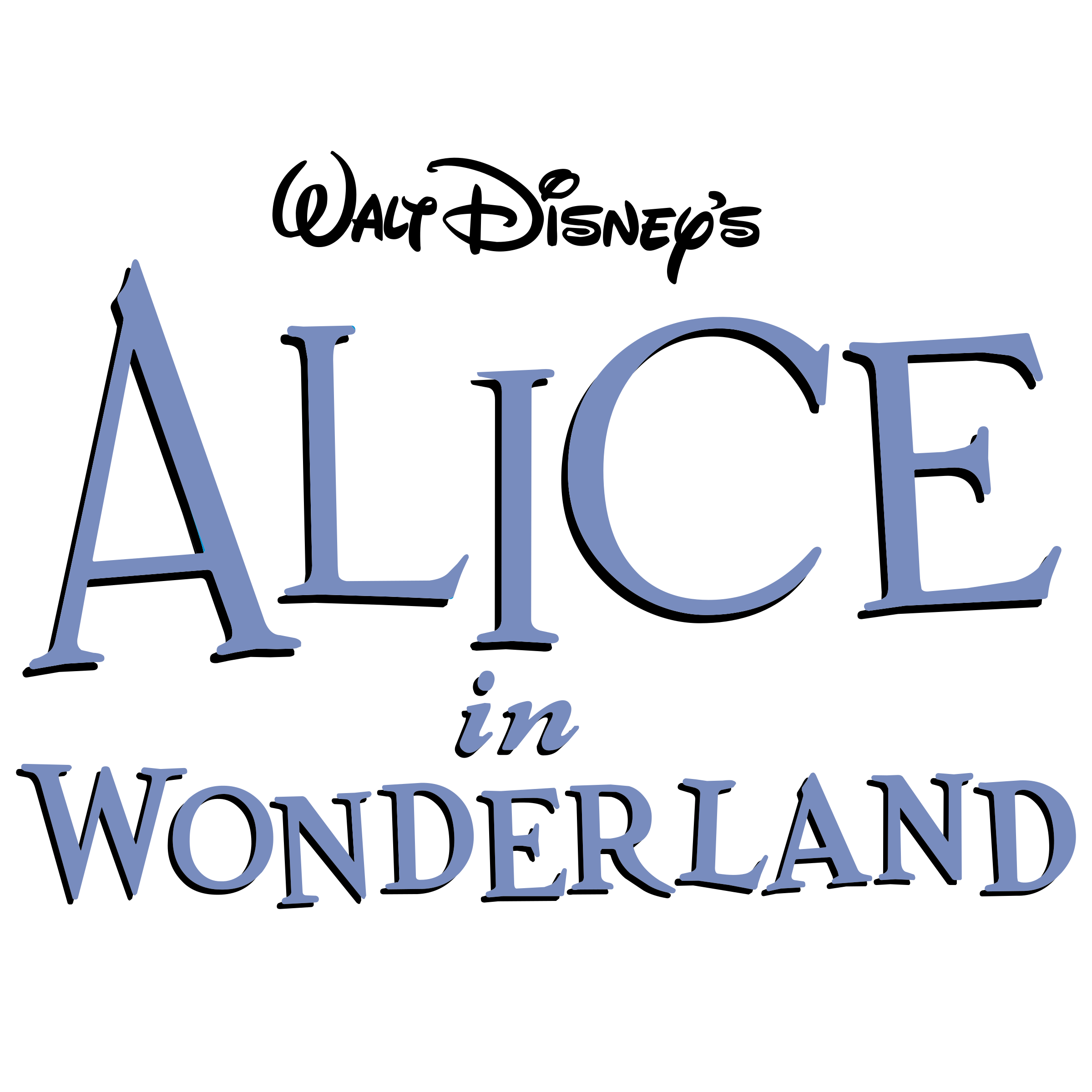 Wonderland Logo Picture Alice In PNG Image