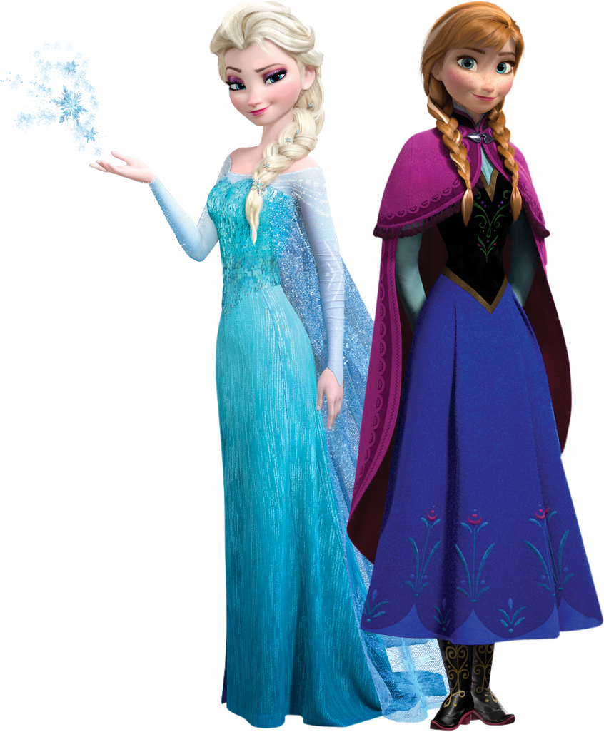 Frozen Elsa Anna PNG Free Photo PNG Image