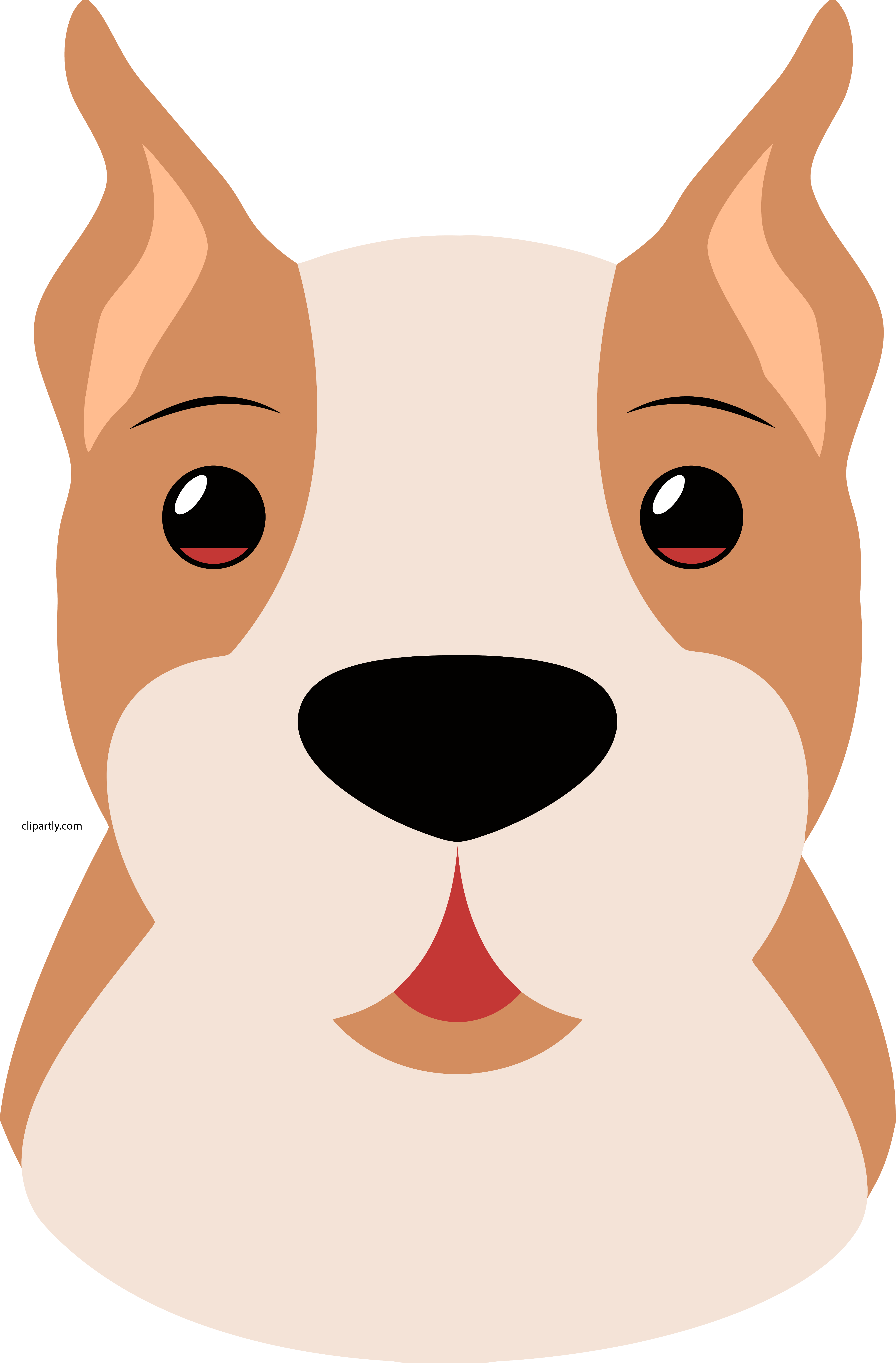 Vector Dog Face Free PNG HQ PNG Image