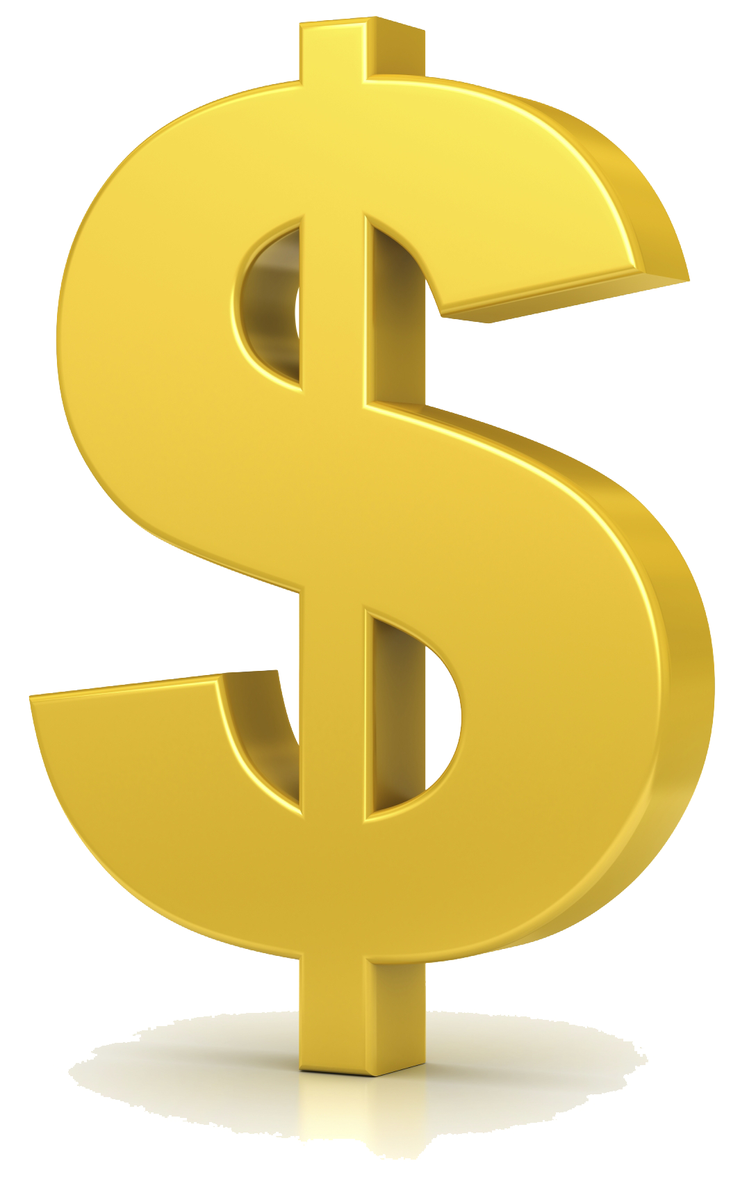 States United Dollar Gold Sign Free Frame PNG Image