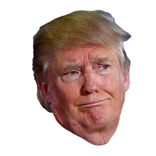 Funny United Trump Face States Donald Chin PNG Image