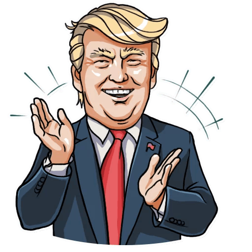 United Trump Humour States Donald Cartoon Man PNG Image