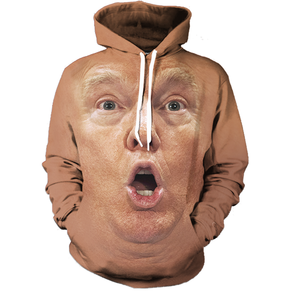 Head Trump Tracksuit Snout Donald Hoodie PNG Image