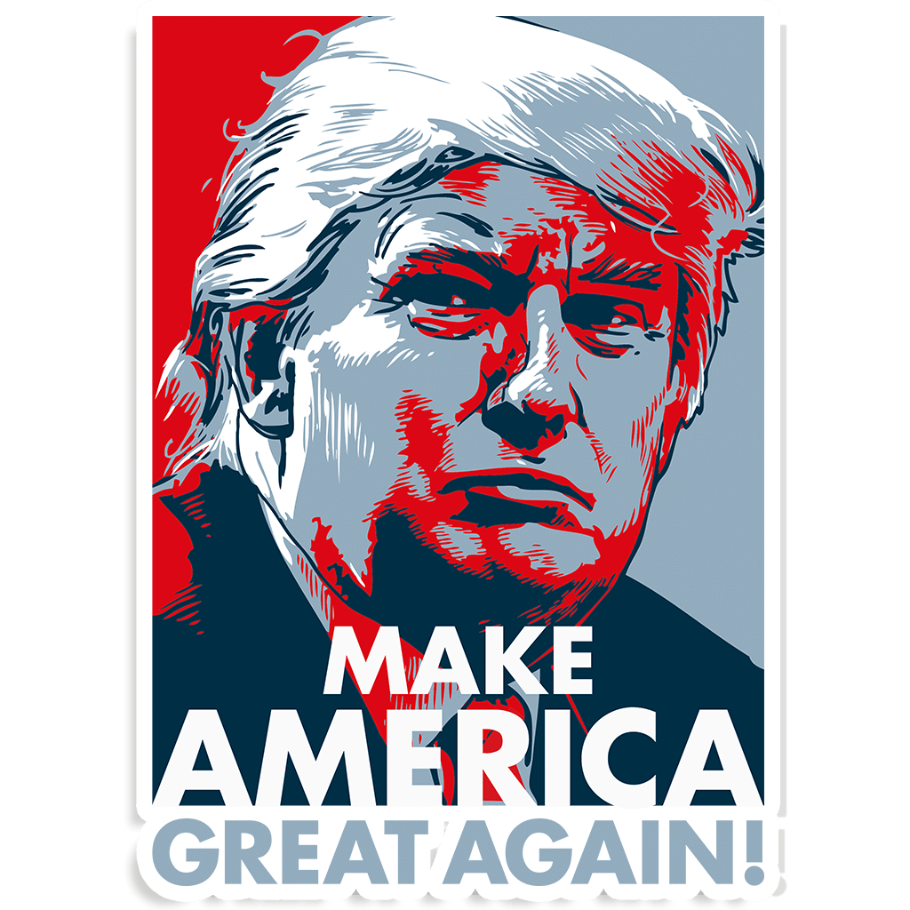 Art Trump Poster Tshirt Donald Crippled America PNG Image