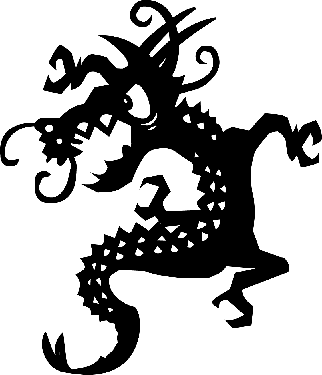 Black Tattoo Dragon Png Images PNG Image
