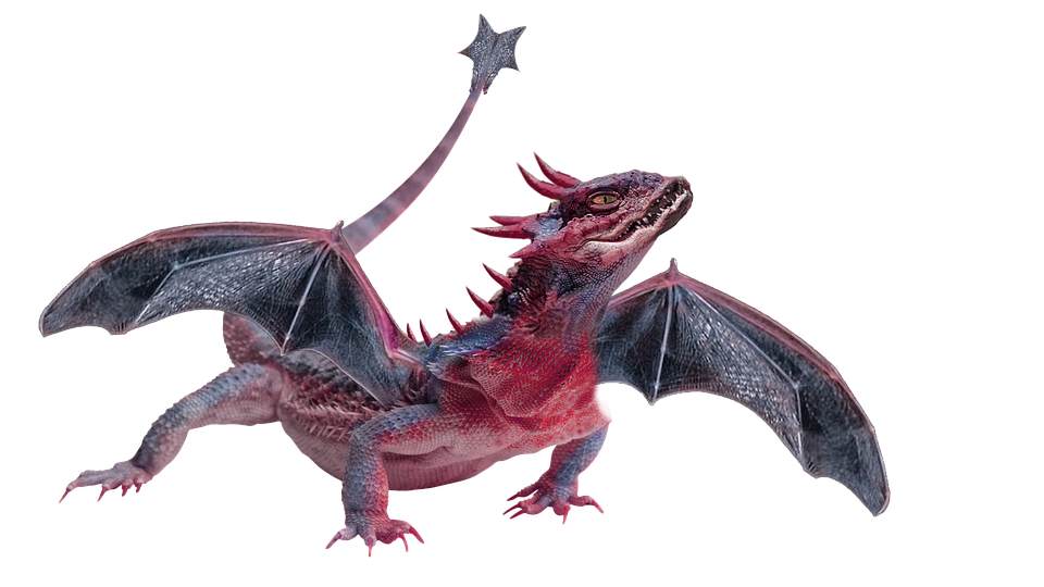 Fantasy Dragon Transparent Background PNG Image