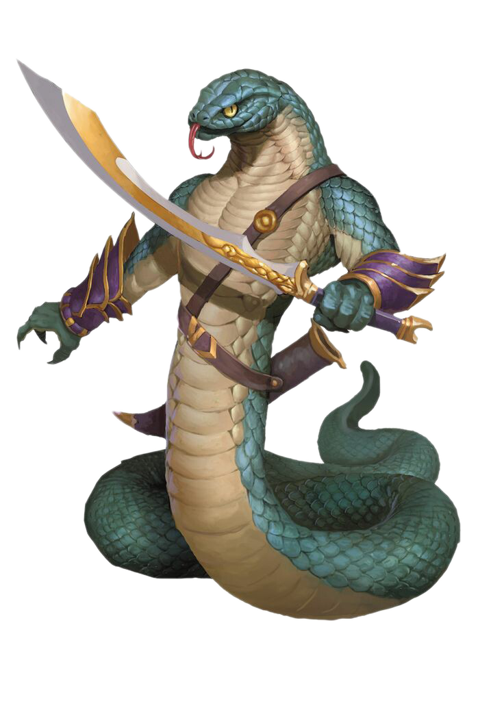 Reptile Mythical Dungeons Guide To Yuanti Dragons PNG Image