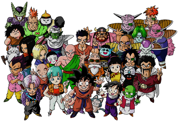 Dragon Ball Z Characters Image PNG Image