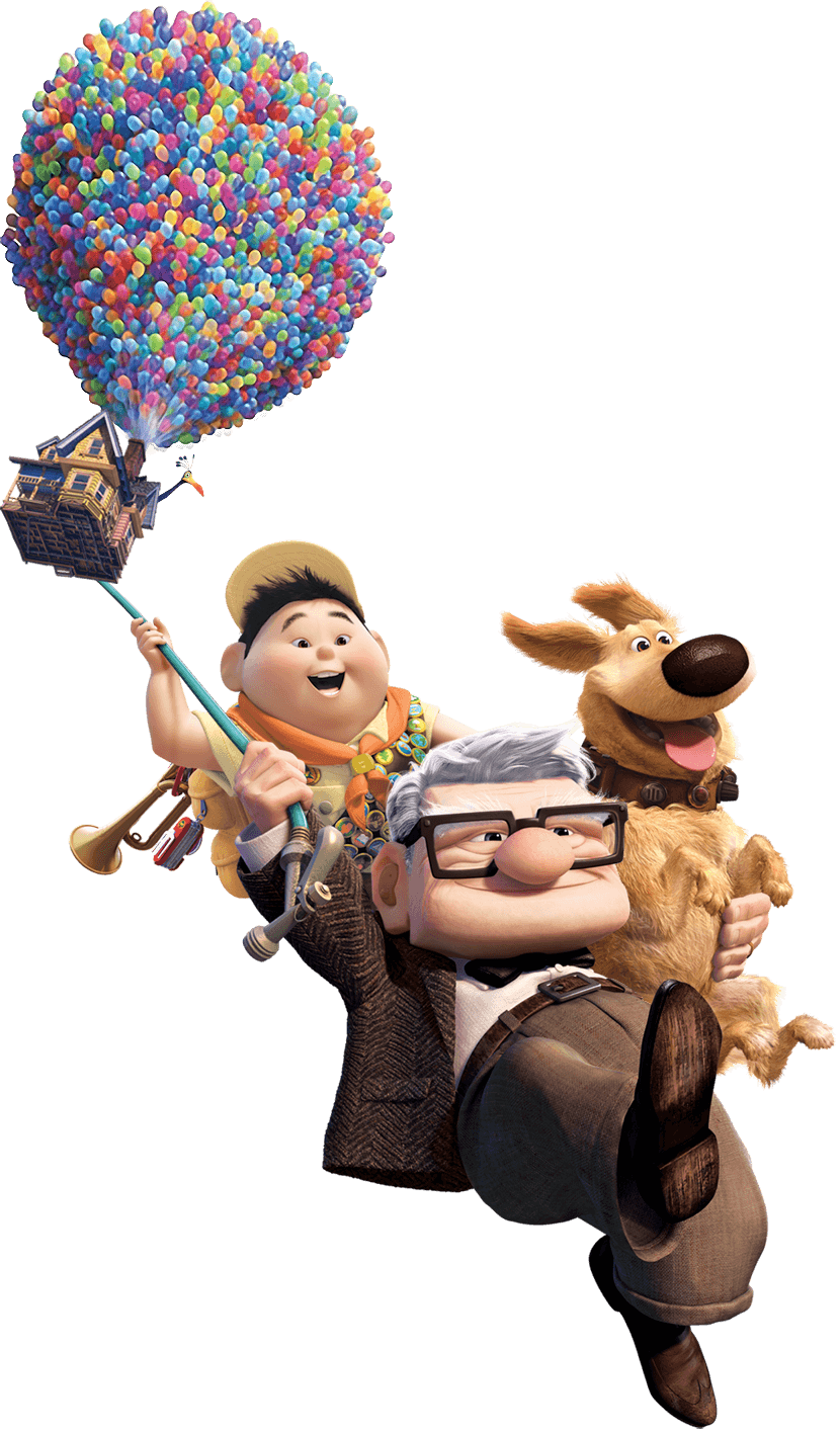 Movies Dvd Pixar Disc Carl Blu-Ray Fredricksen PNG Image