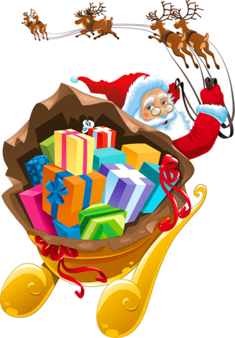 Santa Sleigh PNG Download Free PNG Image