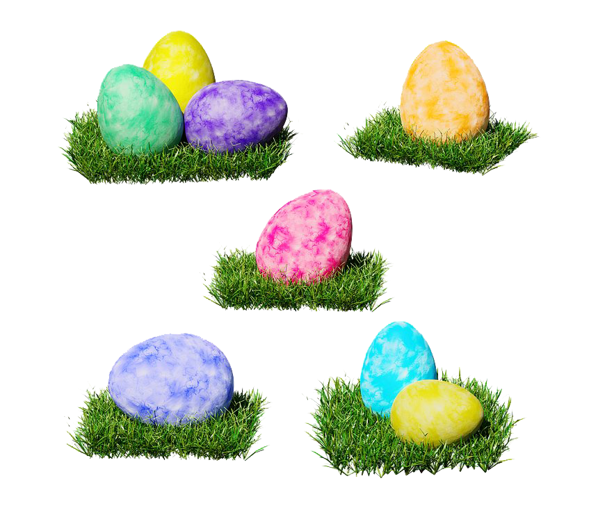 Decorative Egg Easter Colorful Photos PNG Image