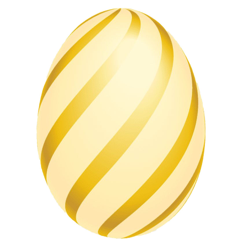 Golden Easter Egg Free Clipart HD PNG Image