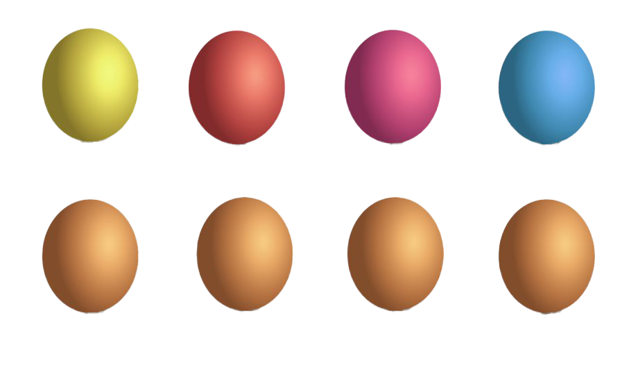 Plain Easter Egg Colorful Free Transparent Image HQ PNG Image