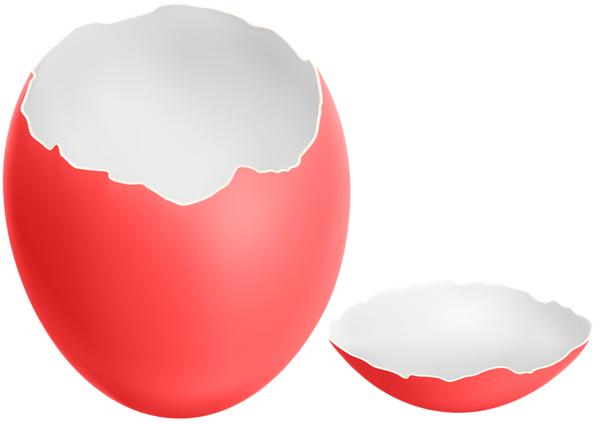 Plain Cracked Easter Egg Photos PNG Image