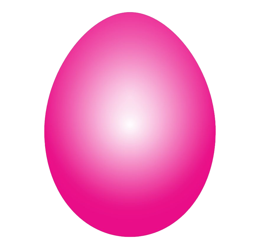 Pink Plain Easter Egg HD Image Free PNG Image